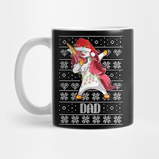 Cute Dabbing Unicorn Nana Christmas Funny Gift Mug
